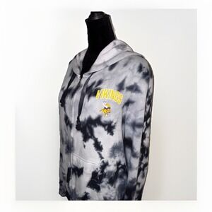 NFL Minnesota Vikings Tie-Dye Hooded Sweatshirt Jacket‎ Full Zip Size - Medium